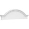 Ekena Millwork Segment Arch W/ Flankers Smooth Architectural Grade PVC Pediment, 48"W x 13"H x 2-1/2"P PEDPS048X130SGF00 - alternate 1